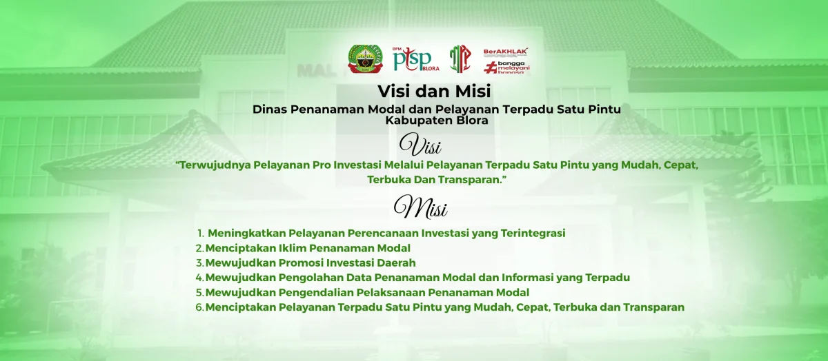 Visi & Misi DPMPTSP